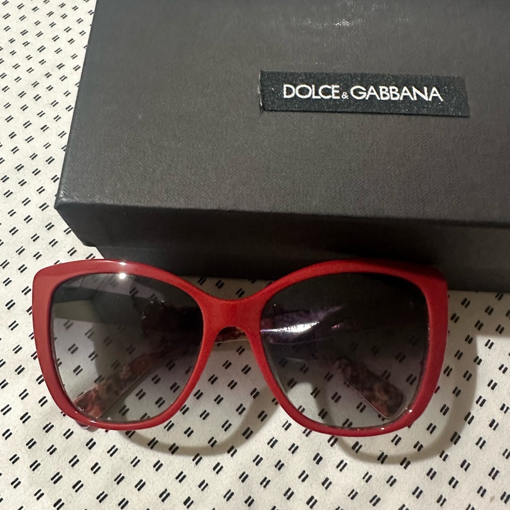 Dolce & Gabbana Bold Red Sunglasses